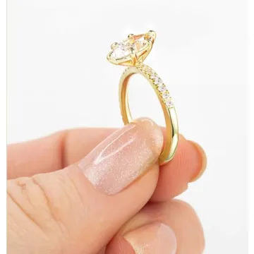 TIGRADE 2CT Marquise Cut Engagement Ring for Women