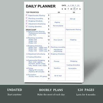 Tiankool To Do List Notepad - Daily Planner for Goals