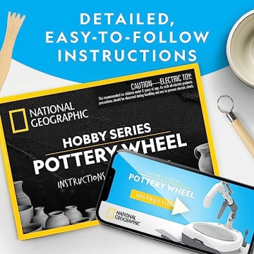 NATIONAL GEOGRAPHIC Pottery Wheel Kit - Creative Craft for All