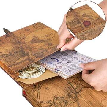 LINKEDWIN Adventure Travel Journal Keepsake for All Occasions