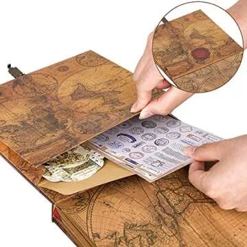 LINKEDWIN Adventure Travel Journal Keepsake for All Occasions