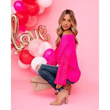 Chic ANCAPELION Women’s V Neck Sweater Pullover