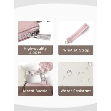 CLUCI Keychain Wallet Stylish Dual Pouch for Women