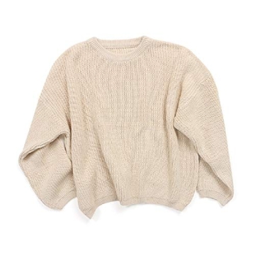 Baby Girl Boy Knit Sweater Long Sleeve Blouse Pullover Toddler Kids Solid Color Warm Sweatshirt Tops...