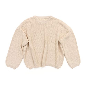 Cute Baby Knit Sweater for Toddlers - Unisex Comfort in Beige
