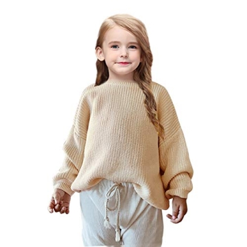 Cute Baby Knit Sweater for Toddlers - Unisex Comfort in Beige