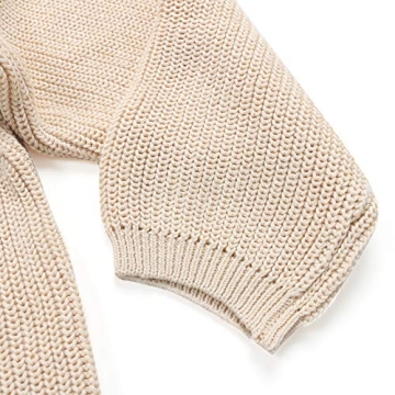 Cute Baby Knit Sweater for Toddlers - Unisex Comfort in Beige