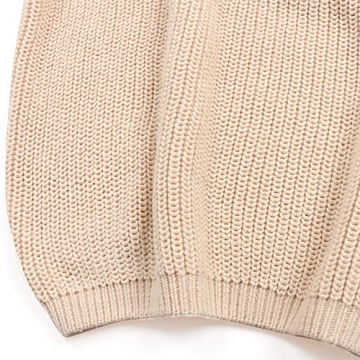 Cute Baby Knit Sweater for Toddlers - Unisex Comfort in Beige