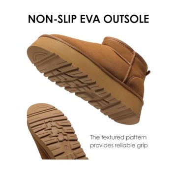 DREAM PAIRS Women's Snow Boots Warm Slip-On Winter Boots