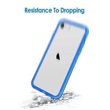 JETech Clear Case for iPhone SE 3/2, 8, and 7 - Shockproof