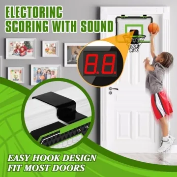 Xucutu Mini Basketball Hoop for Door - Fun Indoor Game