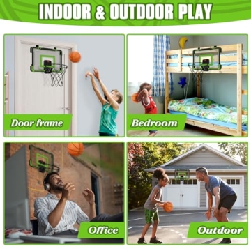 Xucutu Mini Basketball Hoop for Door - Fun Indoor Game