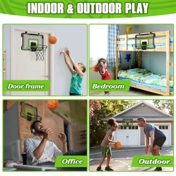 Xucutu Mini Basketball Hoop for Door - Fun Indoor Game