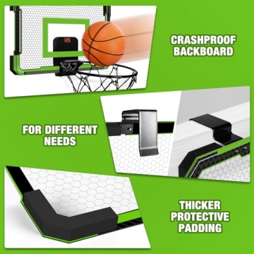 Xucutu Mini Basketball Hoop for Door - Fun Indoor Game