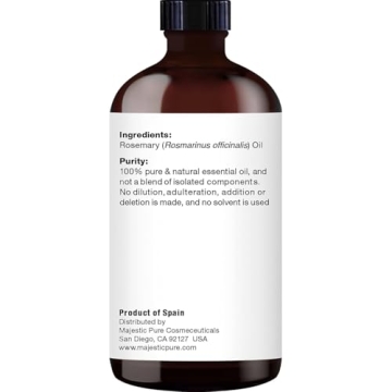Majestic Pure Rosemary Essential Oil - 100% Pure & Natural