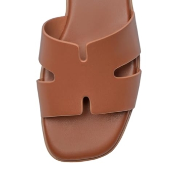 Rihero Dressy Flat Sandals Stylish Comfort Slip-On