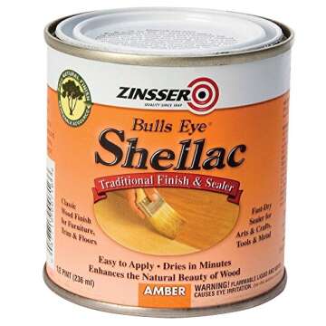 1/2 pt Zinsser 316 Clear Zinsser, Bulls Eye Shellac