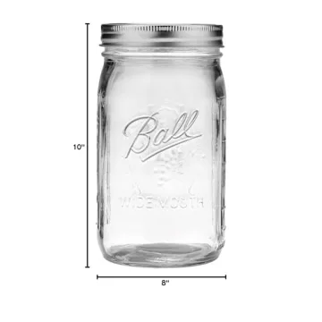 Ball Wide Mouth Quart Mason Jars with Lids & Bands