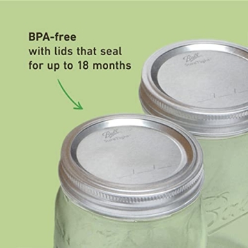 Ball Wide Mouth Quart Mason Jars with Lids & Bands