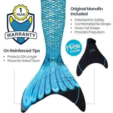 Fin Fun Mermaidens: Vibrant Mermaid Tails with Monofin