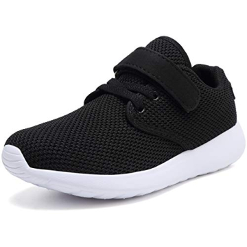 TOEDNNQI Boys Girls Sneakers Kids Lightweight Breathable Strap Athletic Running Shoes for Toddler/Li...