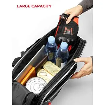 KEMIMOTO Expandable Motorcycle Saddlebags for Mini Bikes