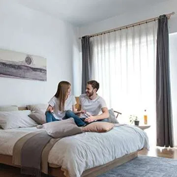 36 PCS 38mm Inner Diameter Curtain Rings, Metal Curtain Drape Sliding Eyelet Rings-Hanging Rings for Curtains and Rods Black Tone