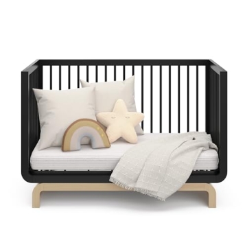 Storkcraft Santorini Deluxe 5-in-1 Crib with Guardrail