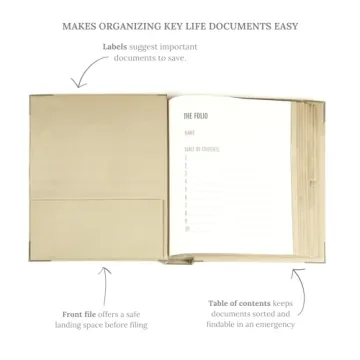 Savor Folio Document Organizer Stylish Durable Cloth File