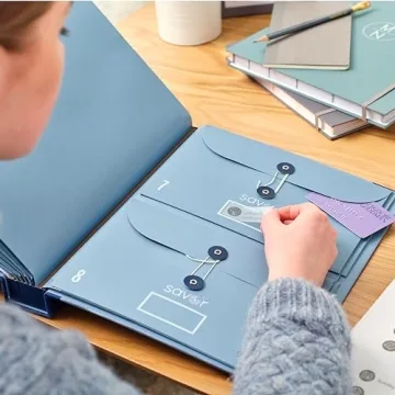 Savor Folio Document Organizer Stylish Durable Cloth File