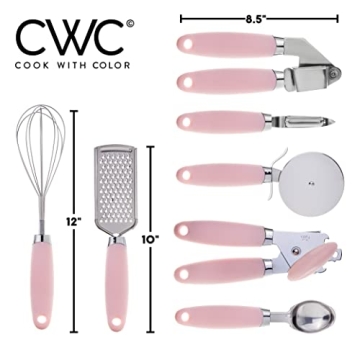 COOK WITH COLOR 7-Piece Stainless Steel Kitchen Set