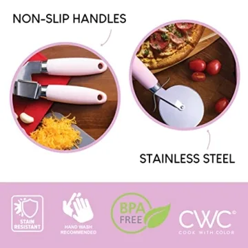 COOK WITH COLOR 7-Piece Stainless Steel Kitchen Set