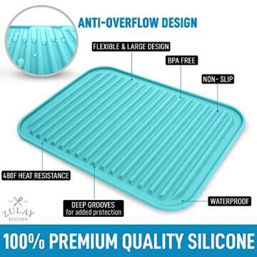 Zulay 2 Pack (9"x12") Silicone Trivets for Hot Pots and Pans - Multi-Purpose & Versatile Trivet Mat ...