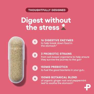 Physician's CHOICE Digestive Enzymes - Multi Enzymes, Organic Prebiotics & Probiotics for Digestive Health & Gut Health - for Meal Time Discomfort Relief & Bloating - Dual Action Approach - 180 CT