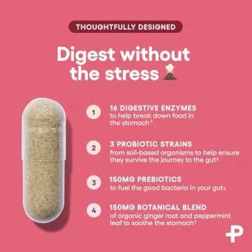 Physician's CHOICE Digestive Enzymes - Multi Enzymes, Organic Prebiotics & Probiotics for Digestive Health & Gut Health - for Meal Time Discomfort Relief & Bloating - Dual Action Approach - 180 CT