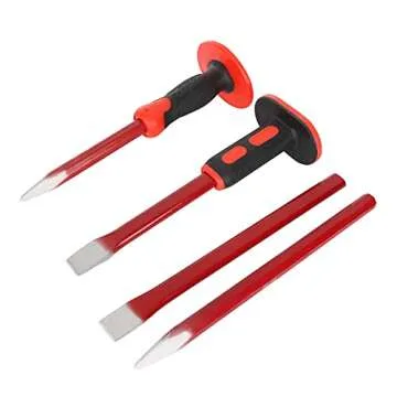 CYEAH 12 Inch Heavy Duty Masonry Chisel Set - 4PCS Quality Tools