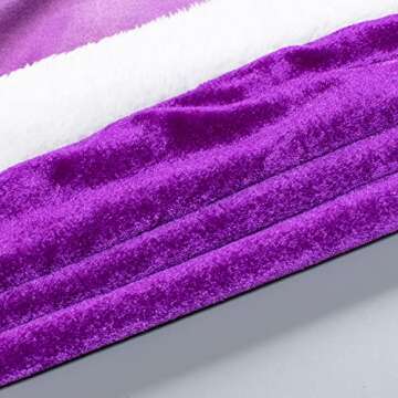 Fur Princess Cape for Little Girls 3-4 Years - Purple