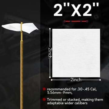 PINGMIC 1400 Gun Cleaning Patches for All Calibers