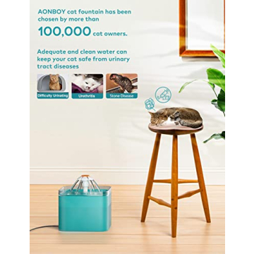 Cat Water Fountain for Healthy Hydration - AONBOY