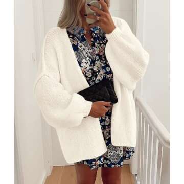 PRETTYGARDEN Women's Stylish Oversized Cardigan Sweater