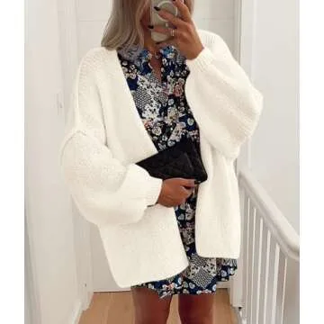 PRETTYGARDEN Women's Stylish Oversized Cardigan Sweater