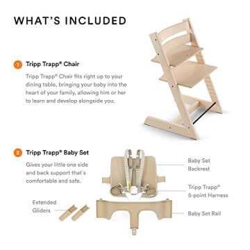 Stylish Tripp Trapp High Chair - Adjustable for All Ages