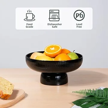 Stylish Magclay Ceramic Fruit Bowl with Drainage Design