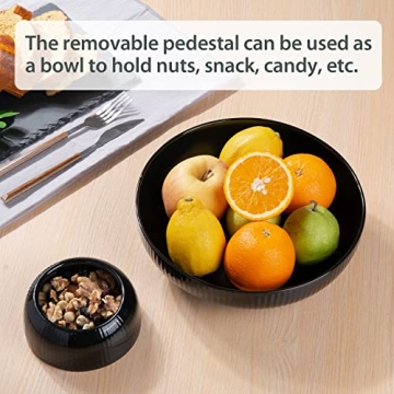 Stylish Magclay Ceramic Fruit Bowl with Drainage Design