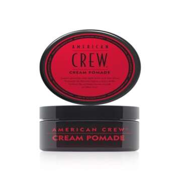 American Crew Men's Hair Pomade - Moisture-Rich Styling Cream, Natural Finish, 3 Oz