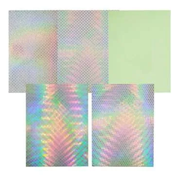 Hologram Fishing Lure Sticker Fish Scales Type Lifelike Realistic Artificial Holographic Seal Fishing Fly Tying Lures Crafts DIY (Set1-3bags)