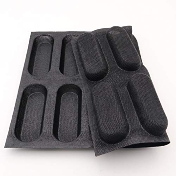 Bluedrop Silicone Hot Dog Bread Forms for Easy Baking
