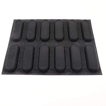 Bluedrop Silicone Hot Dog Bread Forms for Easy Baking