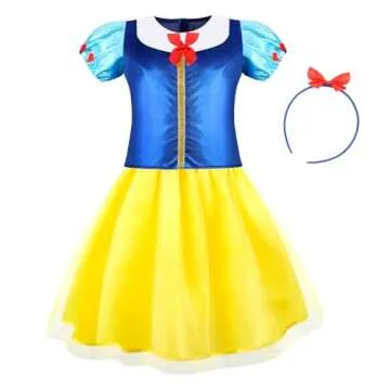 Chillife Princess Dress Up for Girls, Role Play Kids Dress up Clothes fo Girls Gift Set Princess Toys for Little Girls Ages 3-8yrs Toddler Birthday Party