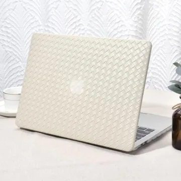 Seorsok MacBook Pro 13 Case - Elegant Leather & Plastic Hard Case with Keyboard Cover